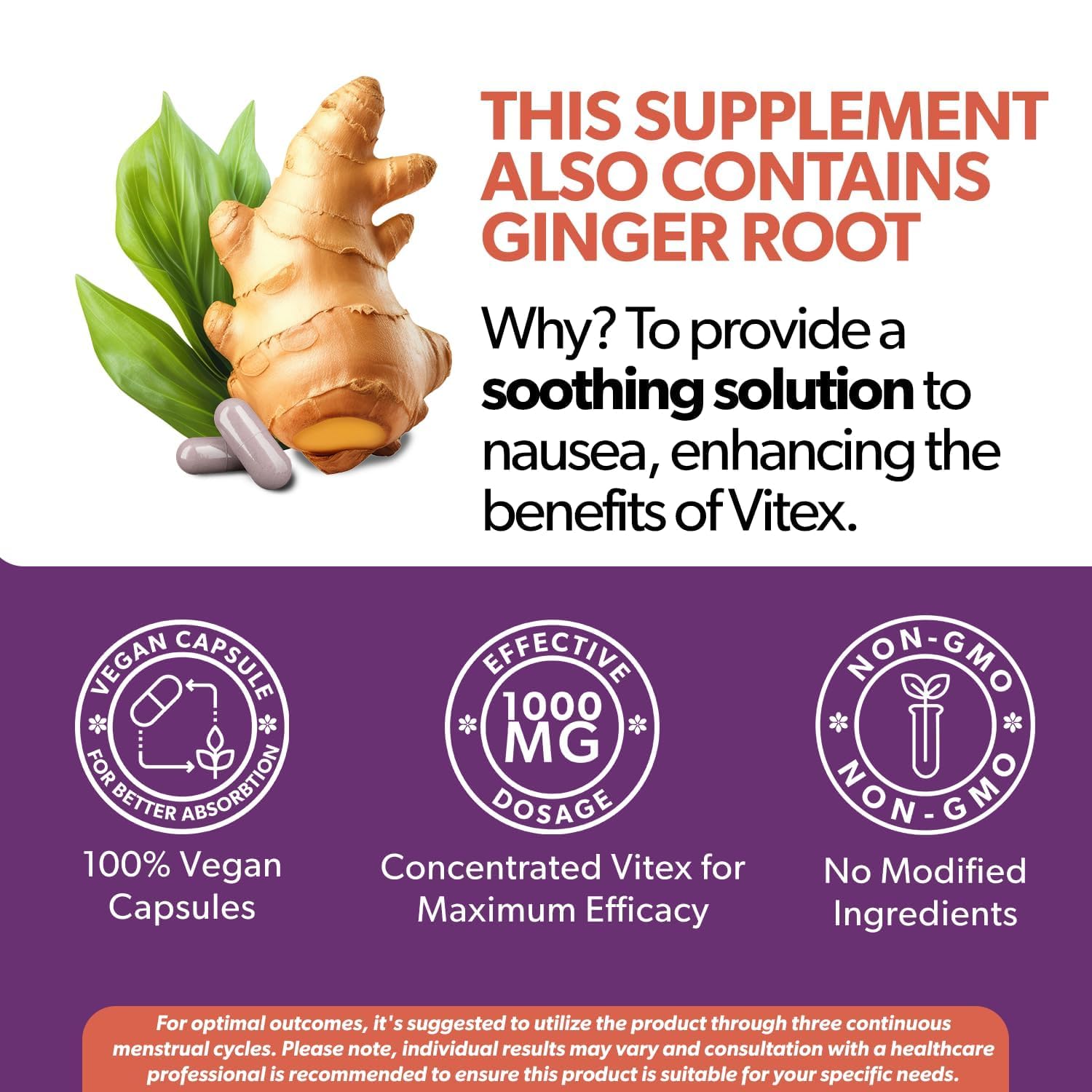 Intimate Rose Vitex ginger blend bottle highlighting menstrual comfort potential.