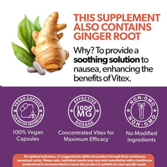 Intimate Rose Vitex ginger blend bottle highlighting menstrual comfort potential.