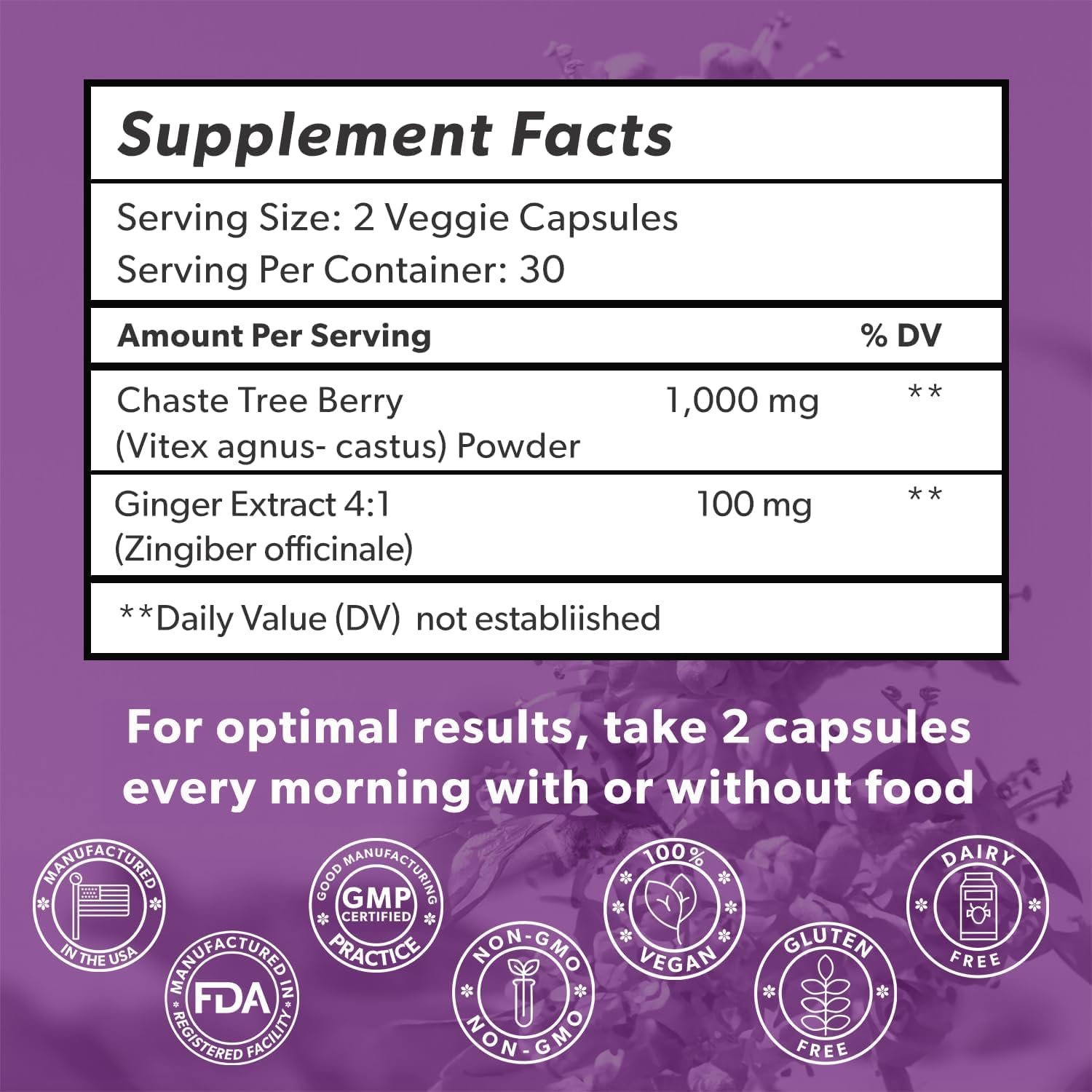 Intimate Rose Vitex capsules on plate; potential cycle regulation support.