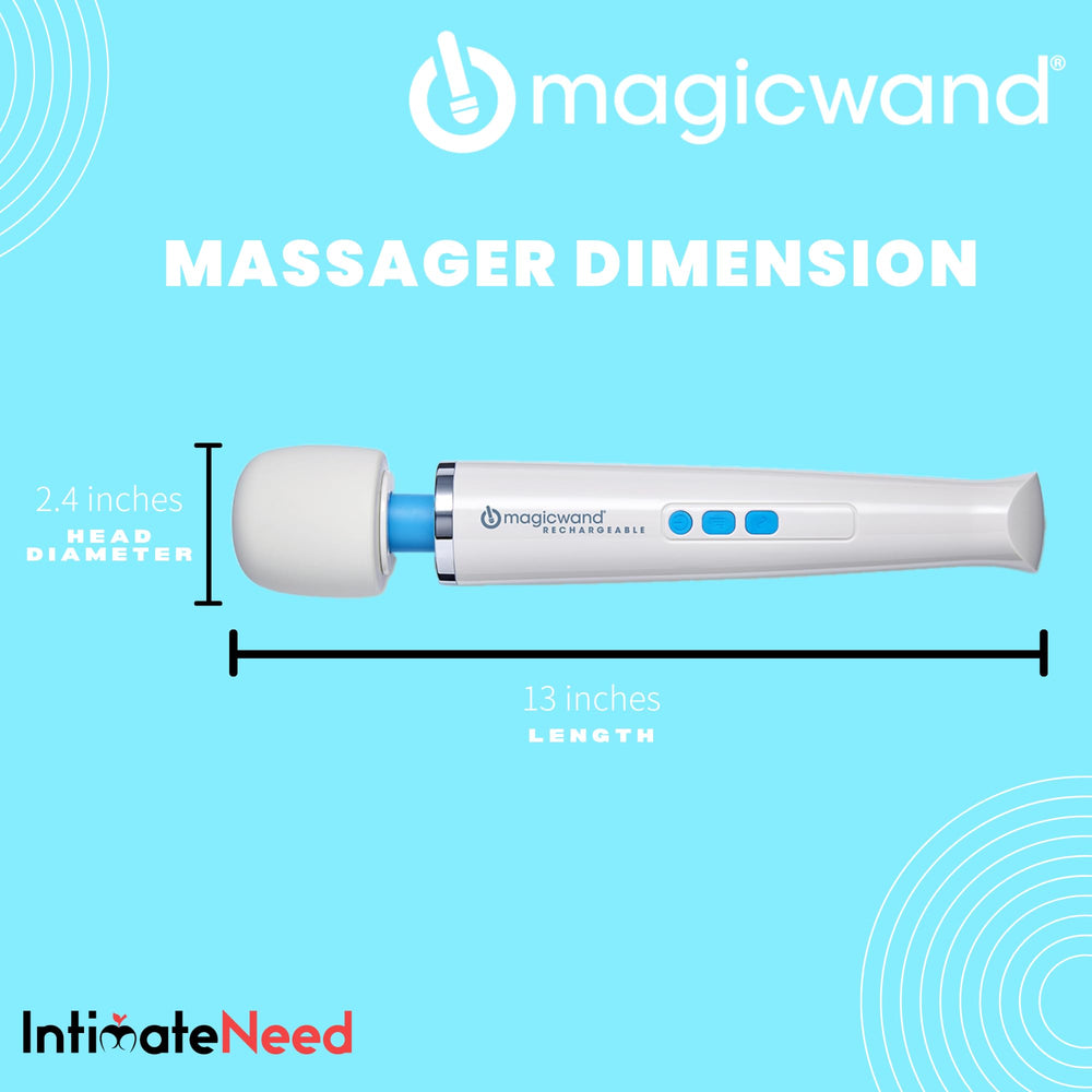 IntimateNeed Hitachi Magic Wand neck-flexibility image highlights versatile positioning during use.