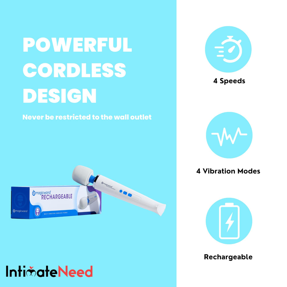 IntimateNeed Hitachi Magic Wand rechargeable battery view emphasizes cordless convenience for ready sessions.