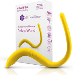 Intimate Rose hot-cold pelvic wand angled silicone for targeted pelvic comfort.