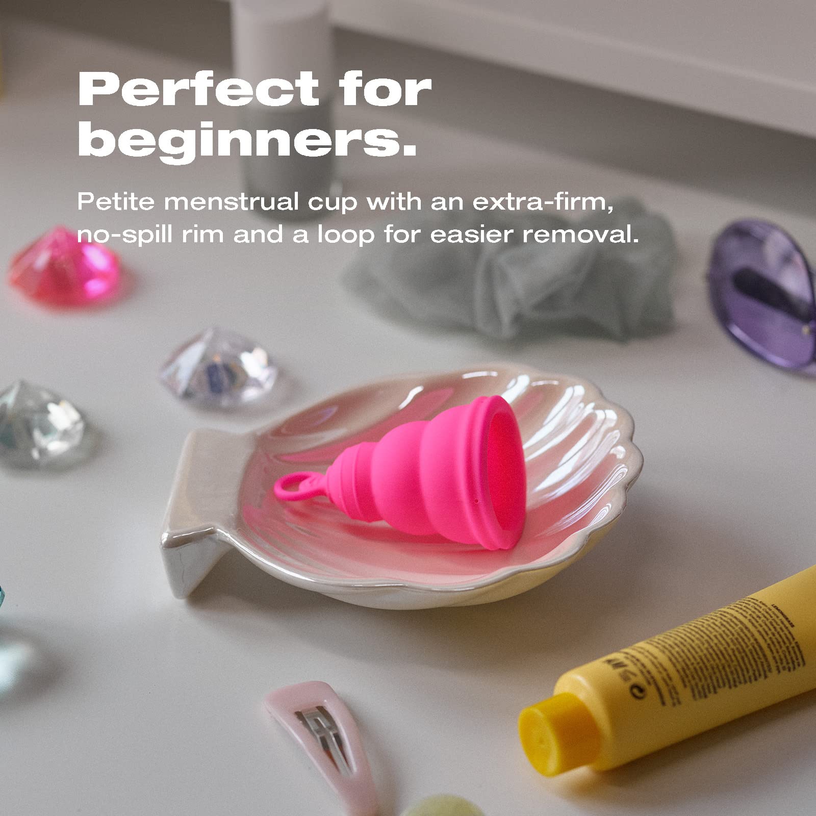 INTIMINA Lily Cup One beginner-friendly sizing supports new users.