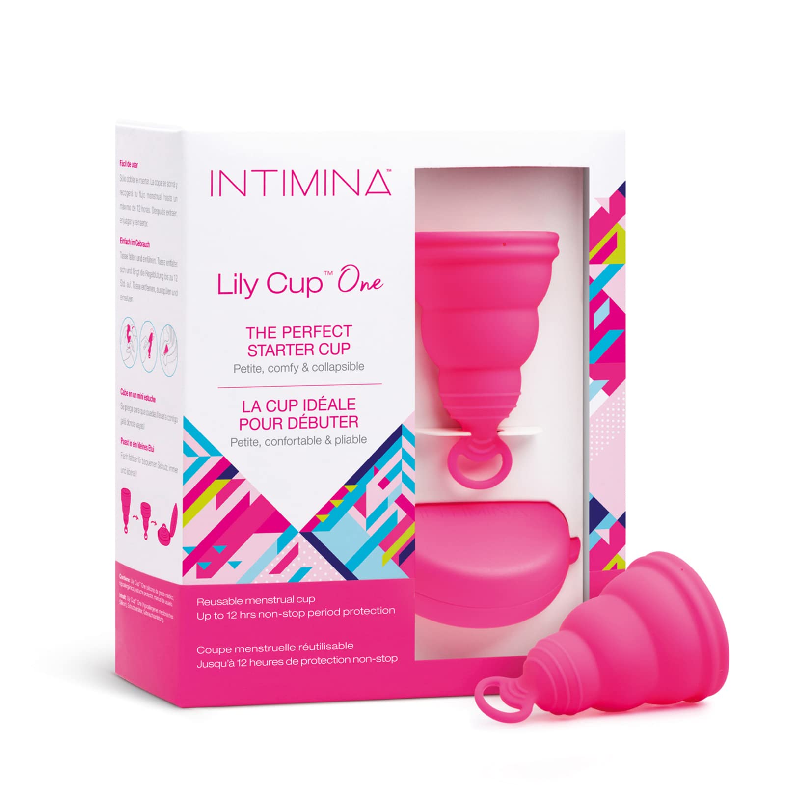 INTIMINA Lily Cup One collapsible design enables easy daily use and discreet storage.