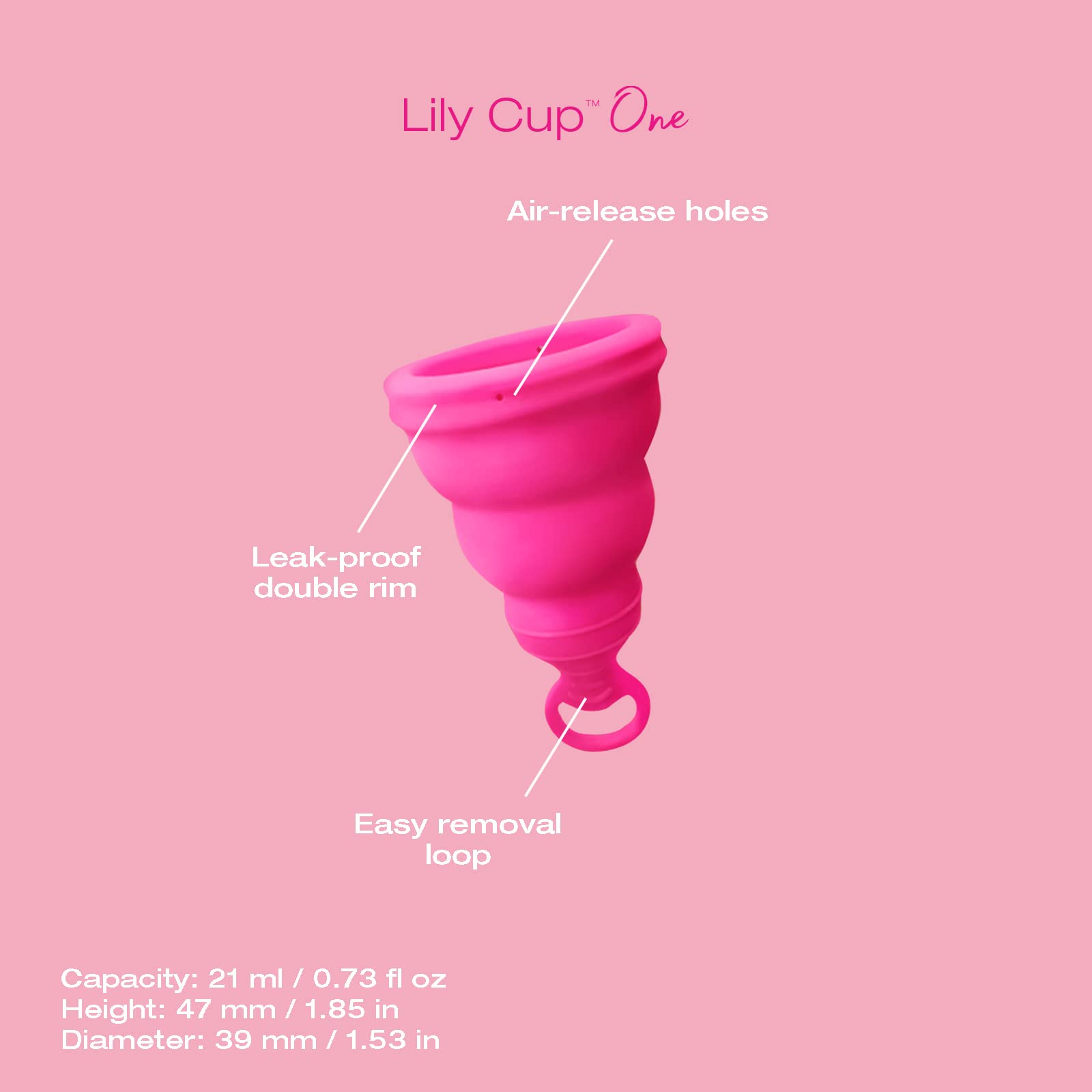INTIMINA Lily Cup One reusable for up to 10 years.