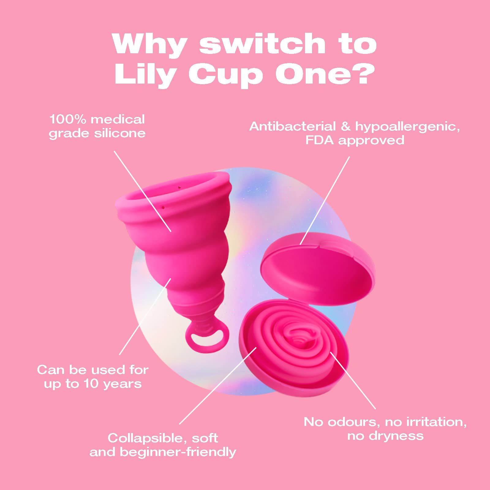 INTIMINA Lily Cup One teen-friendly design supports early period management.