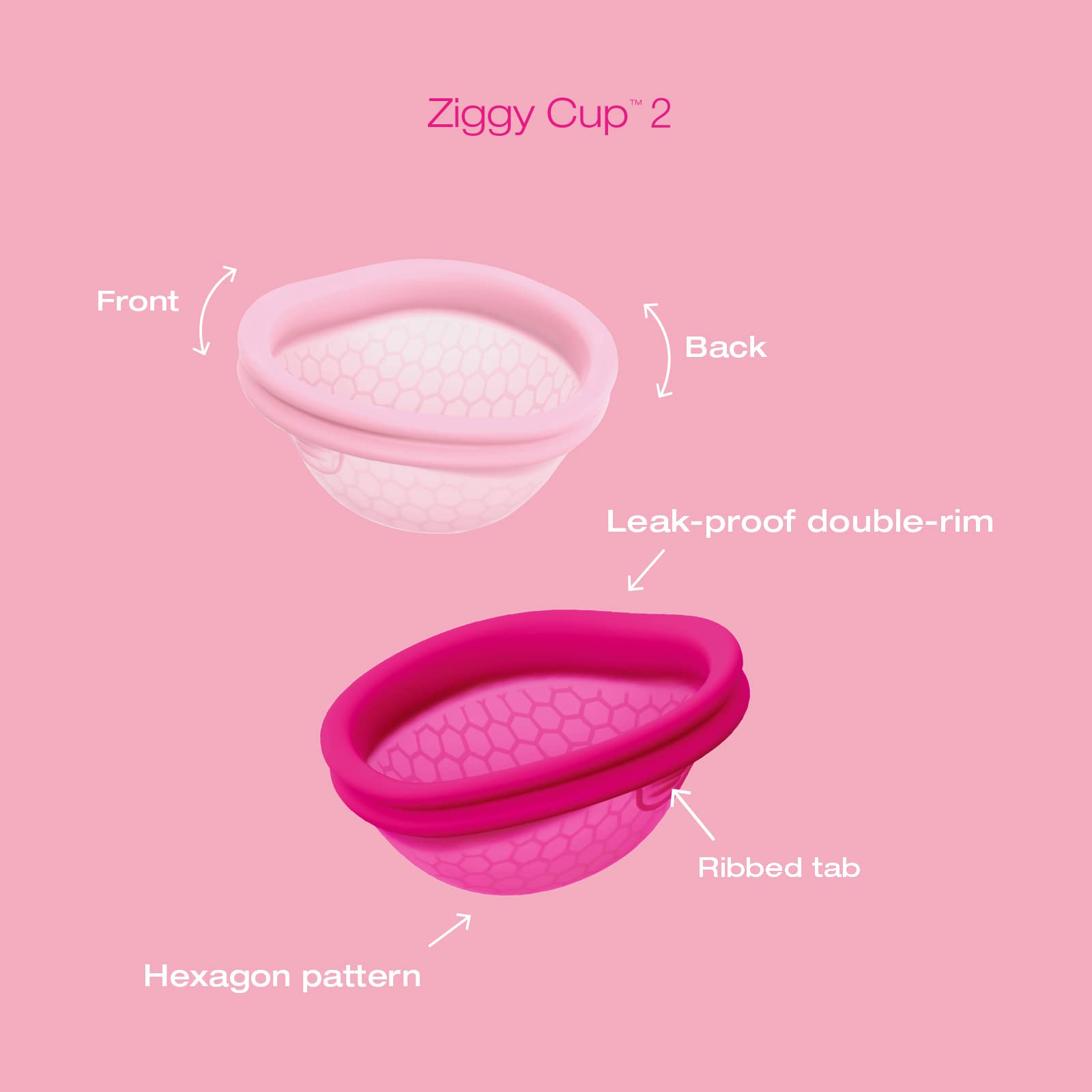 INTIMINA Ziggy Cup 2 reusable silicone material