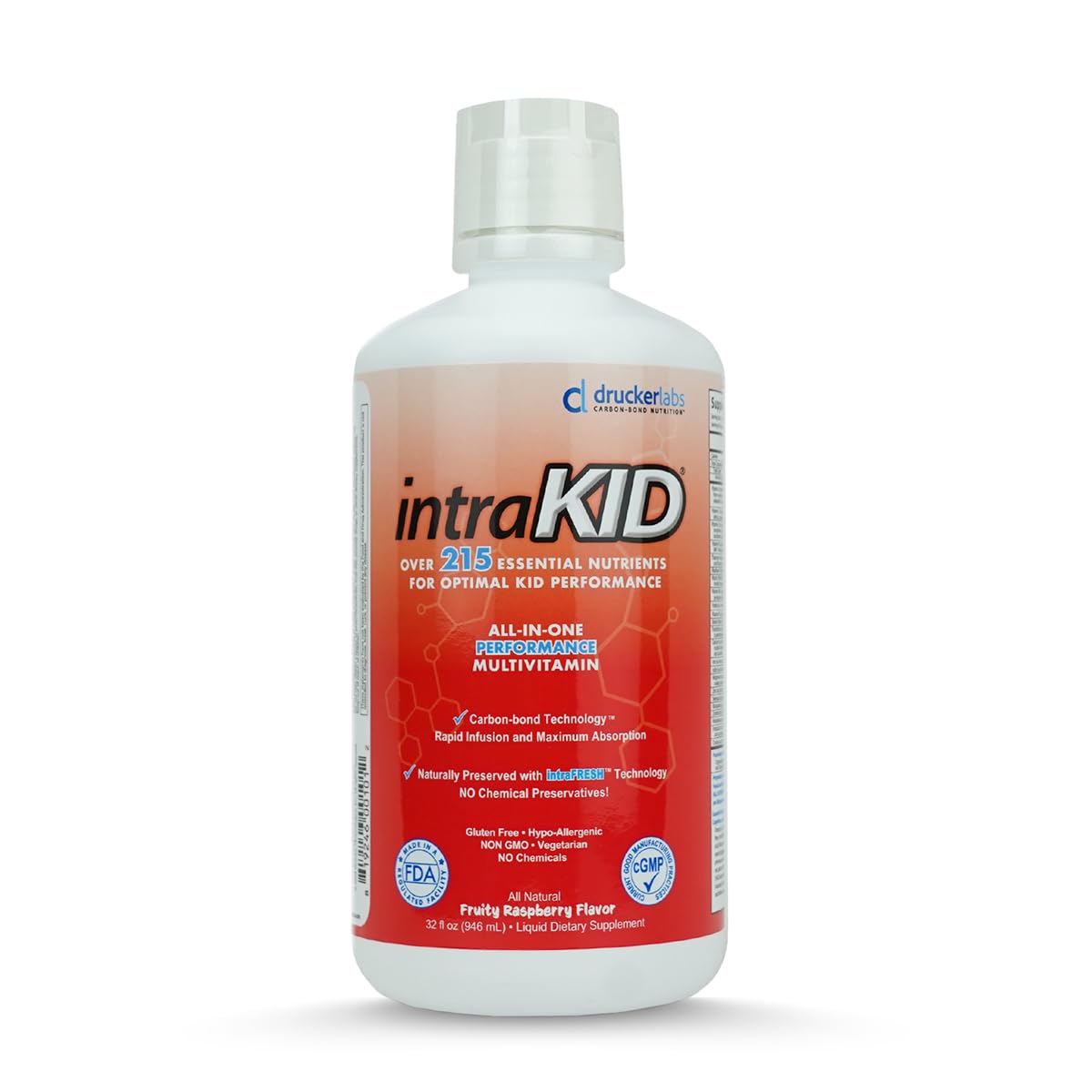 IntraKID bottle pour for an easy daily dose in kids.