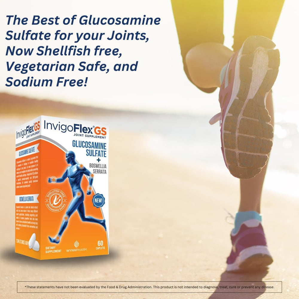 INVIGOFLEX GS packaging box emphasizes USA-made quality for trust and consistency