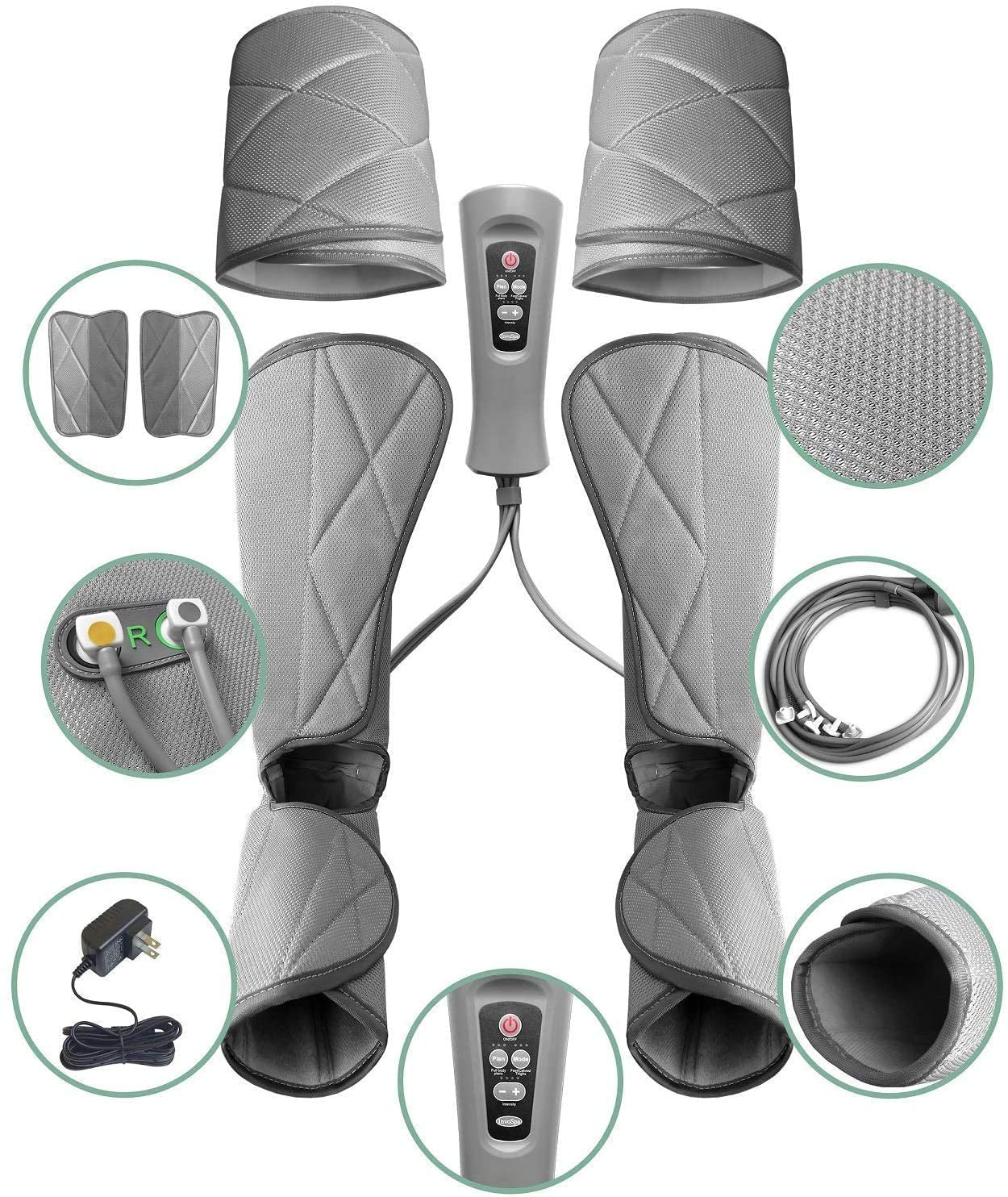 InvoSpa home use leg massage for relaxing evenings at home.