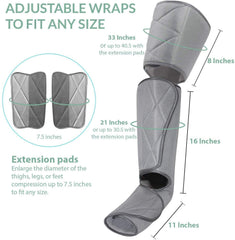 InvoSpa leg massager thigh wrap offers full leg coverage for soothing compression.