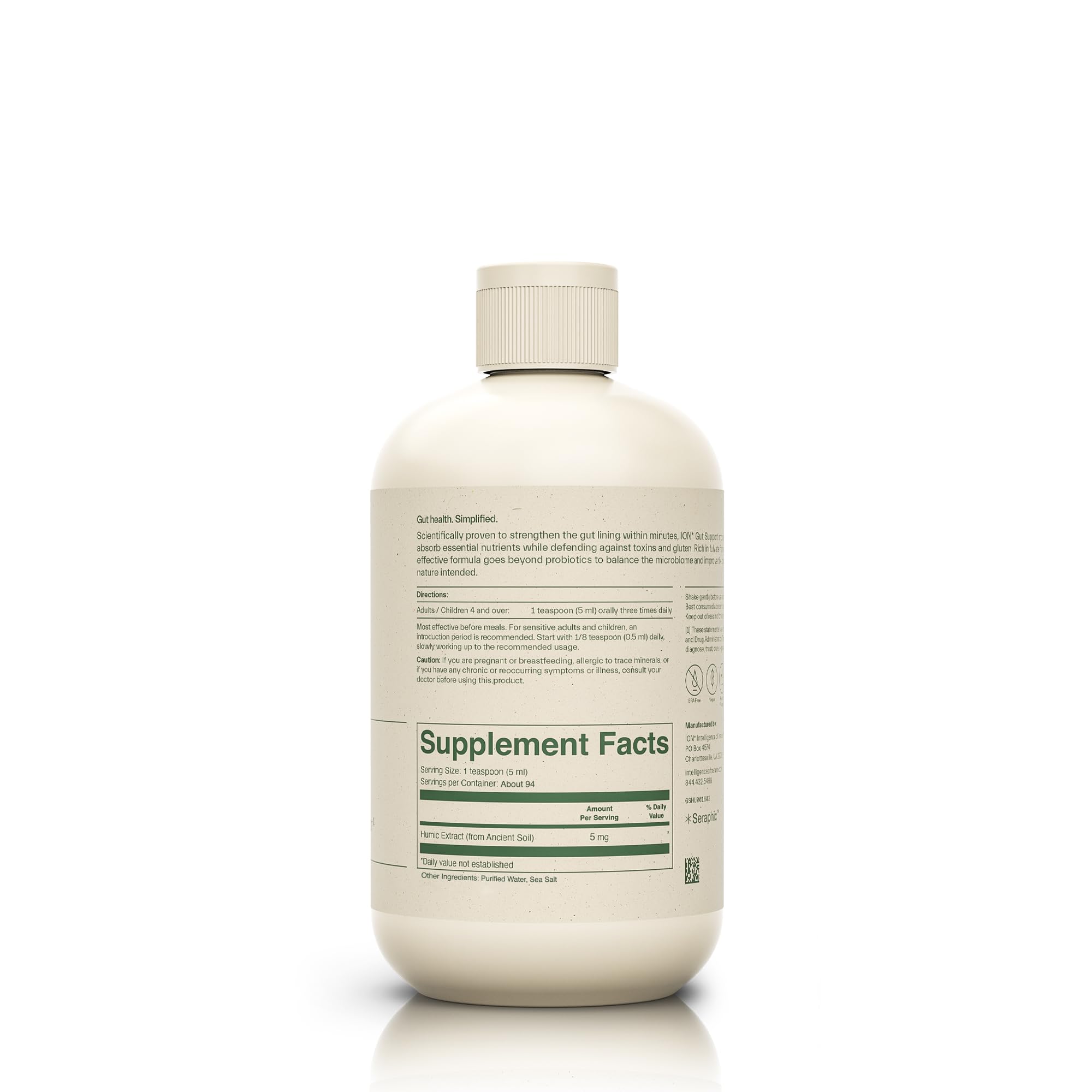 ION* Gut Support liquid drops enable simple dosing for gut wellness.