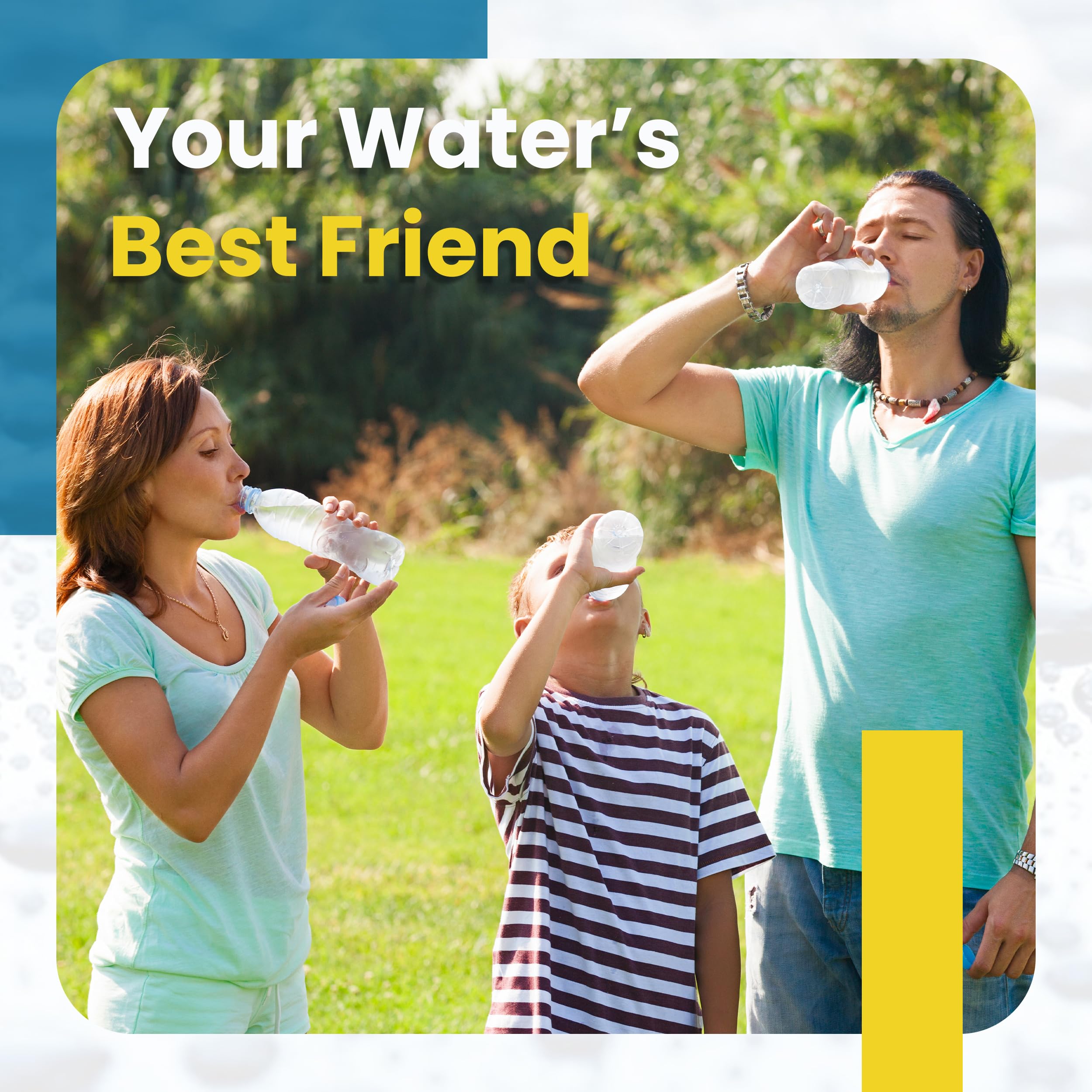 Ion Alkaline Water Drops satisfaction guarantee seal on packaging.