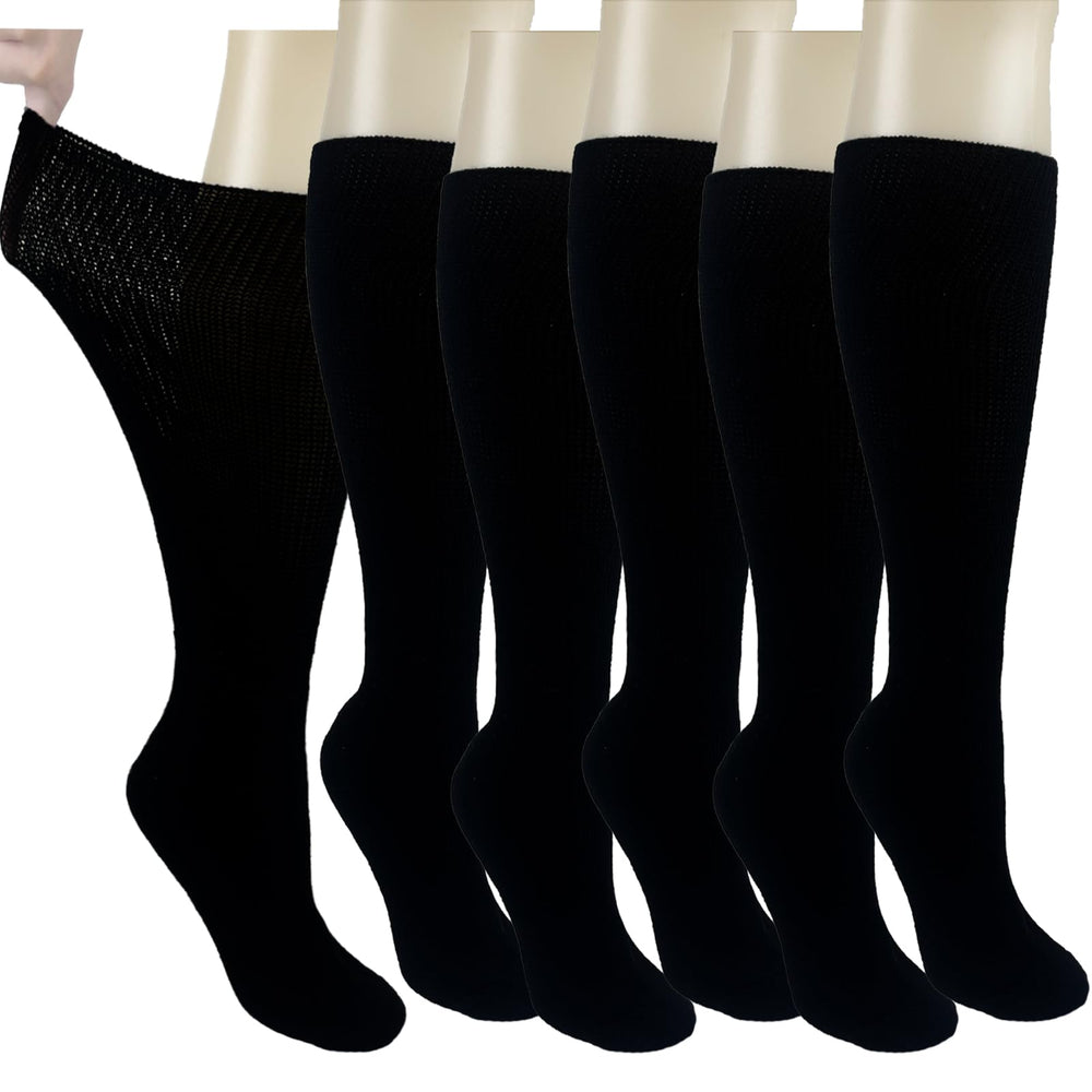 Ioryzek Diabetic Socks with extra width offering a non-binding, comfortable fit for swollen ankles.