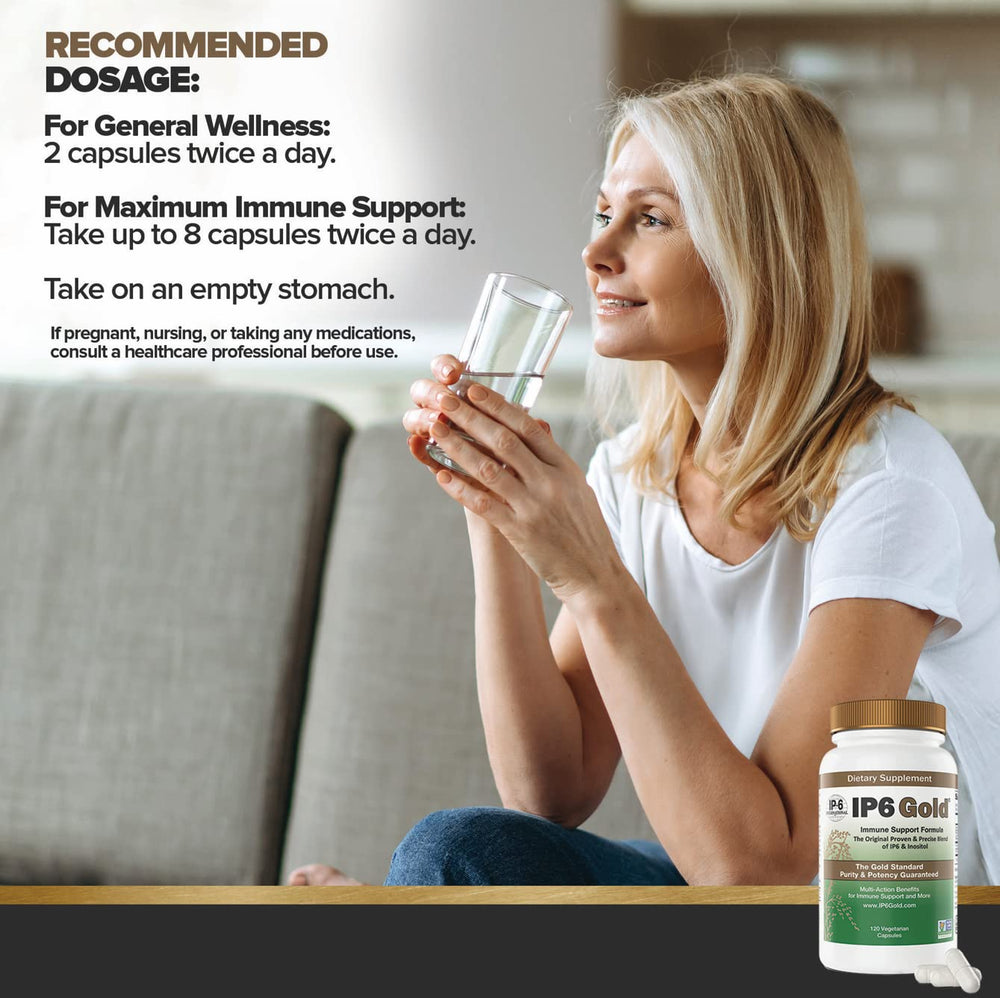 Dynamic duo IP6 and Inositol from non-GMO rice bran shown supporting immune function.