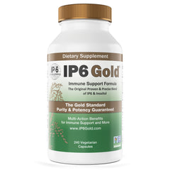 IP6 Gold bottle front view with clean label and non-GMO promise.