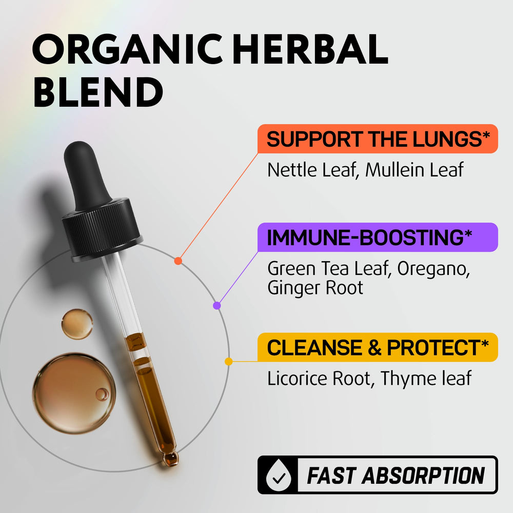 IQ Biology Mullein Drops with licorice ingredient for soothing support
