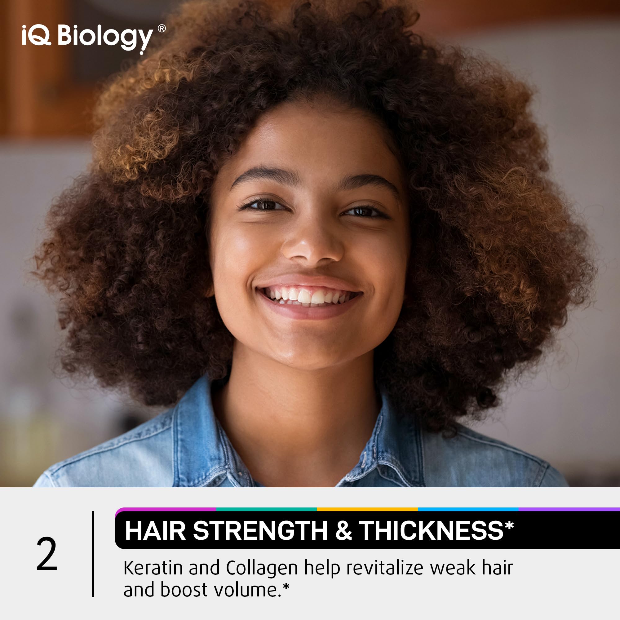 IQ BIOLOGY nails skin glow with biotin and collagen.