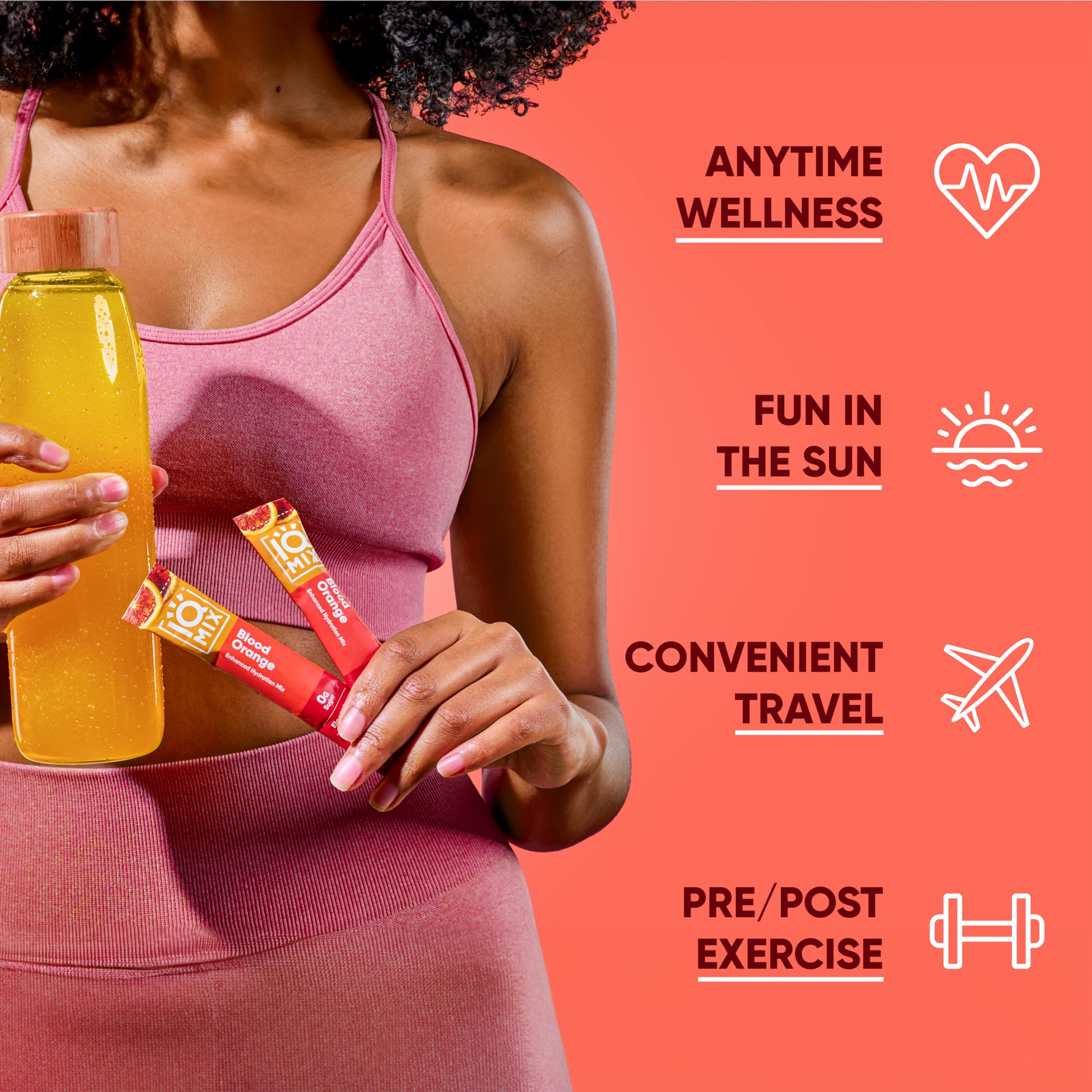 IQMIX Iced Tea Lemonade packet delivers refreshing hydration and mood lift.