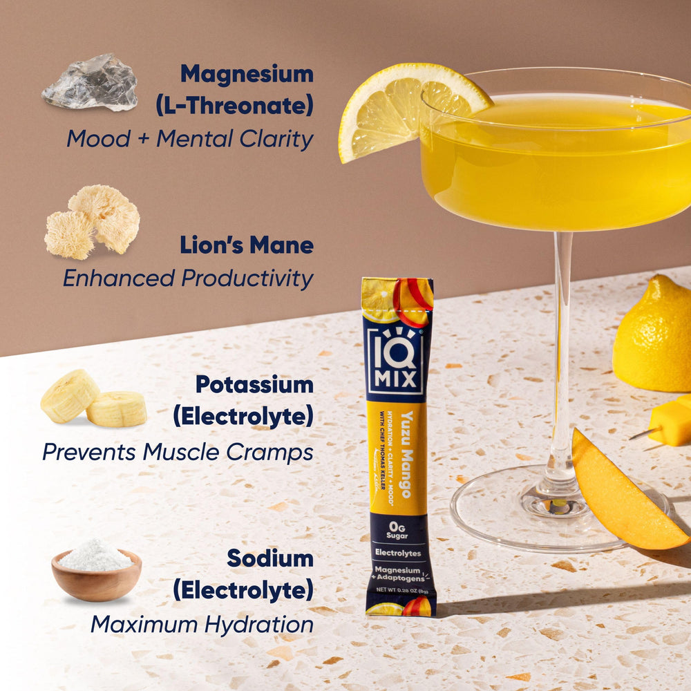 Magtein magnesium label highlighting mood and clarity support in IQMIX.