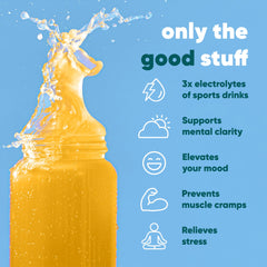 IQMIX Piña Colada flavor packet prepared for travel and use.