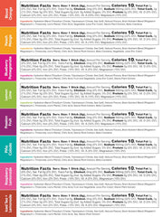 IQMIX powder pouring into a glass showing flavor options.