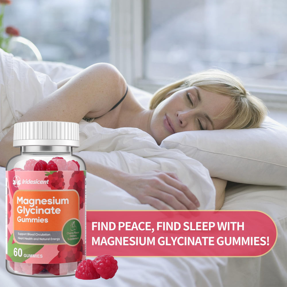Iridesicent cherry-flavored gummies convey sugar-free luxury and vegan-friendly wellness.