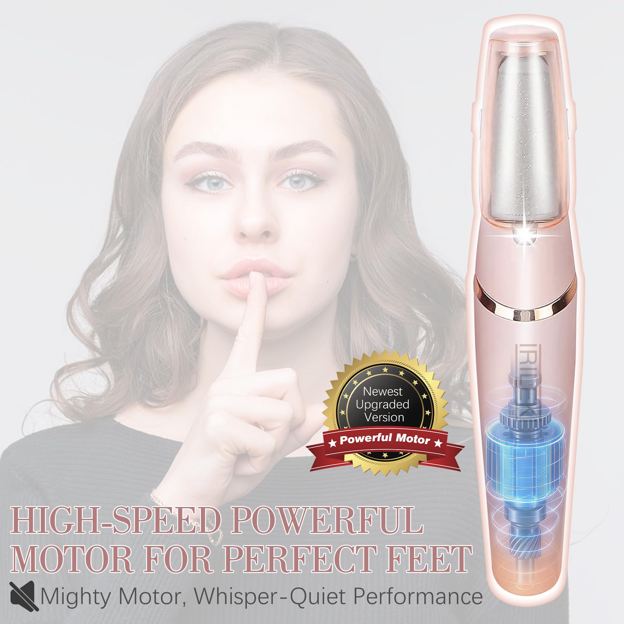 IRILEKI callus remover in use on feet delivers smoother skin.