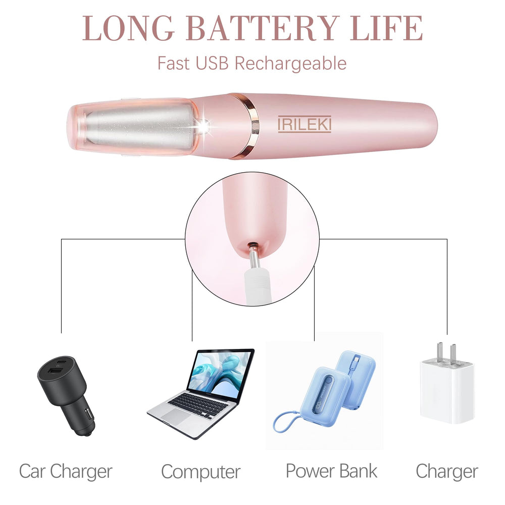 IRILEKI rechargeable battery indicator highlights long cordless sessions.