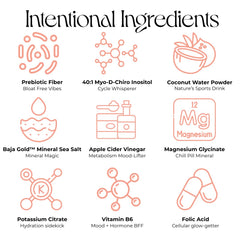 Iris Hormone Health electrolyte ingredients including coconut water and minerals