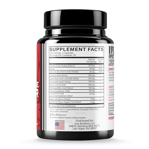Iron Brothers capsules close-up for convenient daily use.