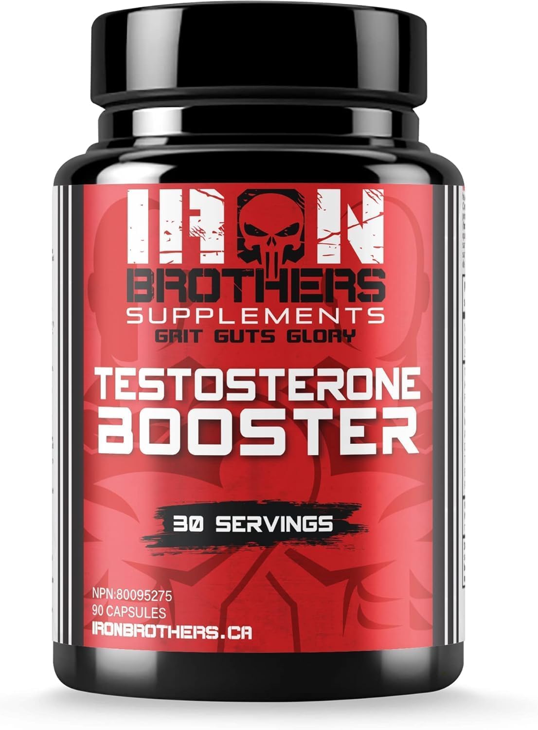Iron Brothers Testosterone Support bottle shown for easy daily supplementation.
