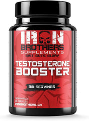 Iron Brothers Testosterone Support bottle shown for easy daily supplementation.