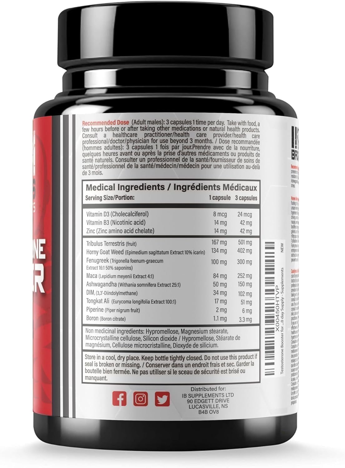 Iron Brothers blend of Tribulus, Tongkat Ali, Ashwagandha, and DIM supports vitality.