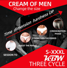 Irvy Huge Max+ XXXL gel in use with gentle massage for comfort and absorption.