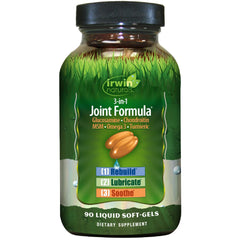 Irwin Naturals 3-in-1 joint formula bottle for easy daily joint support