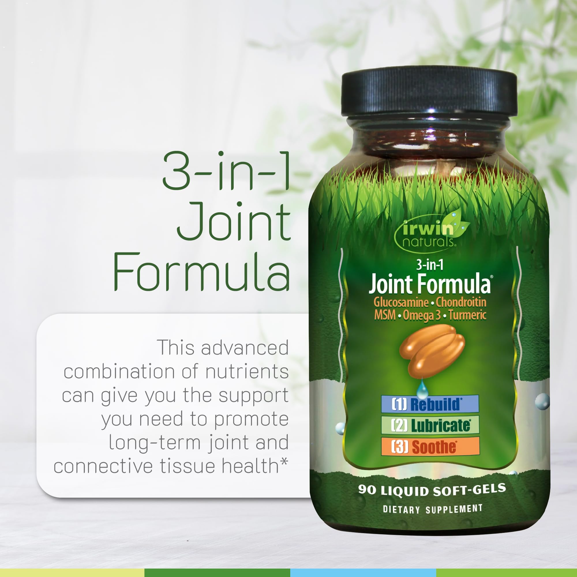 Irwin Naturals capsule-inside closeup emphasizing liquid soft-gels