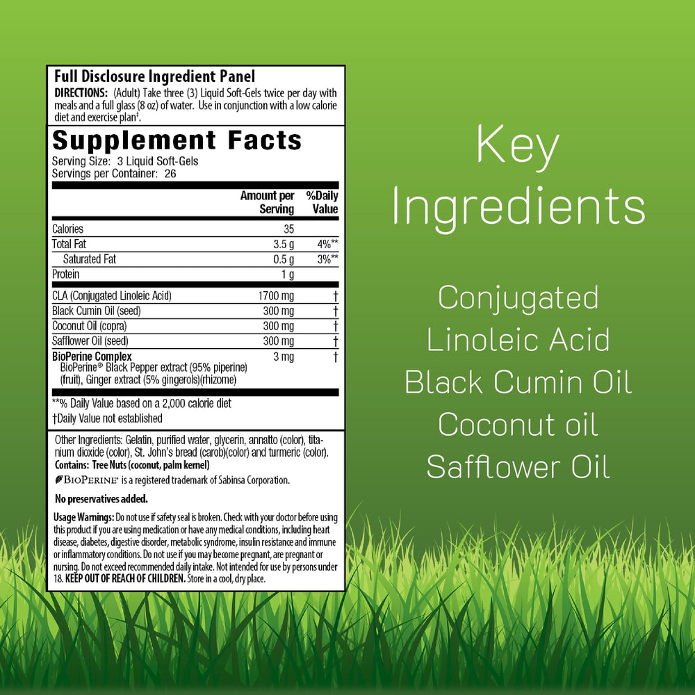 Irwin Naturals CLA Lean soft-gels pack for convenient daily use.