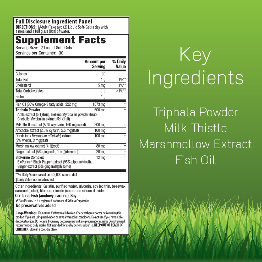 Irwin Naturals Daily Gentle Cleanse softgels close-up for easy daily use.
