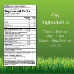 Irwin Naturals Daily Gentle Cleanse softgels close-up for easy daily use.