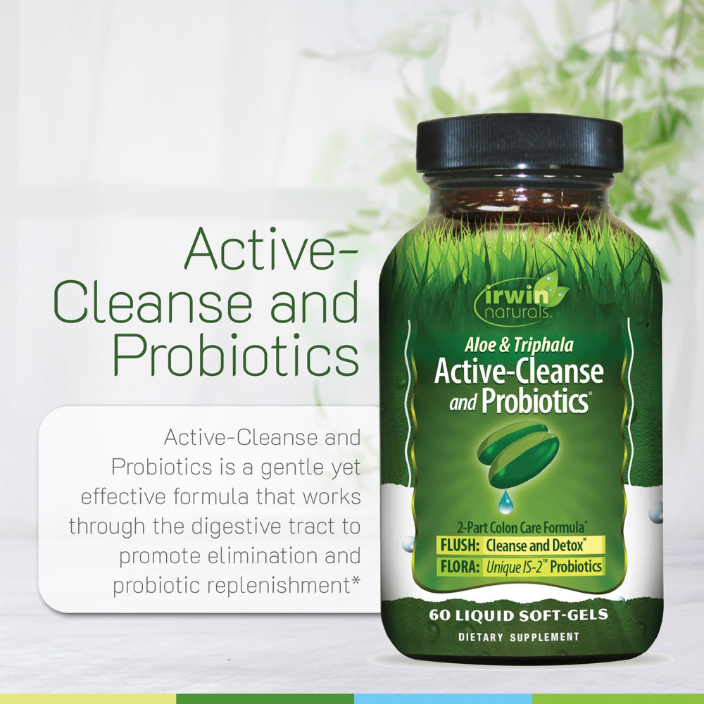 Illustration of detox pathways with Aloe and Triphala from Irwin Naturals.