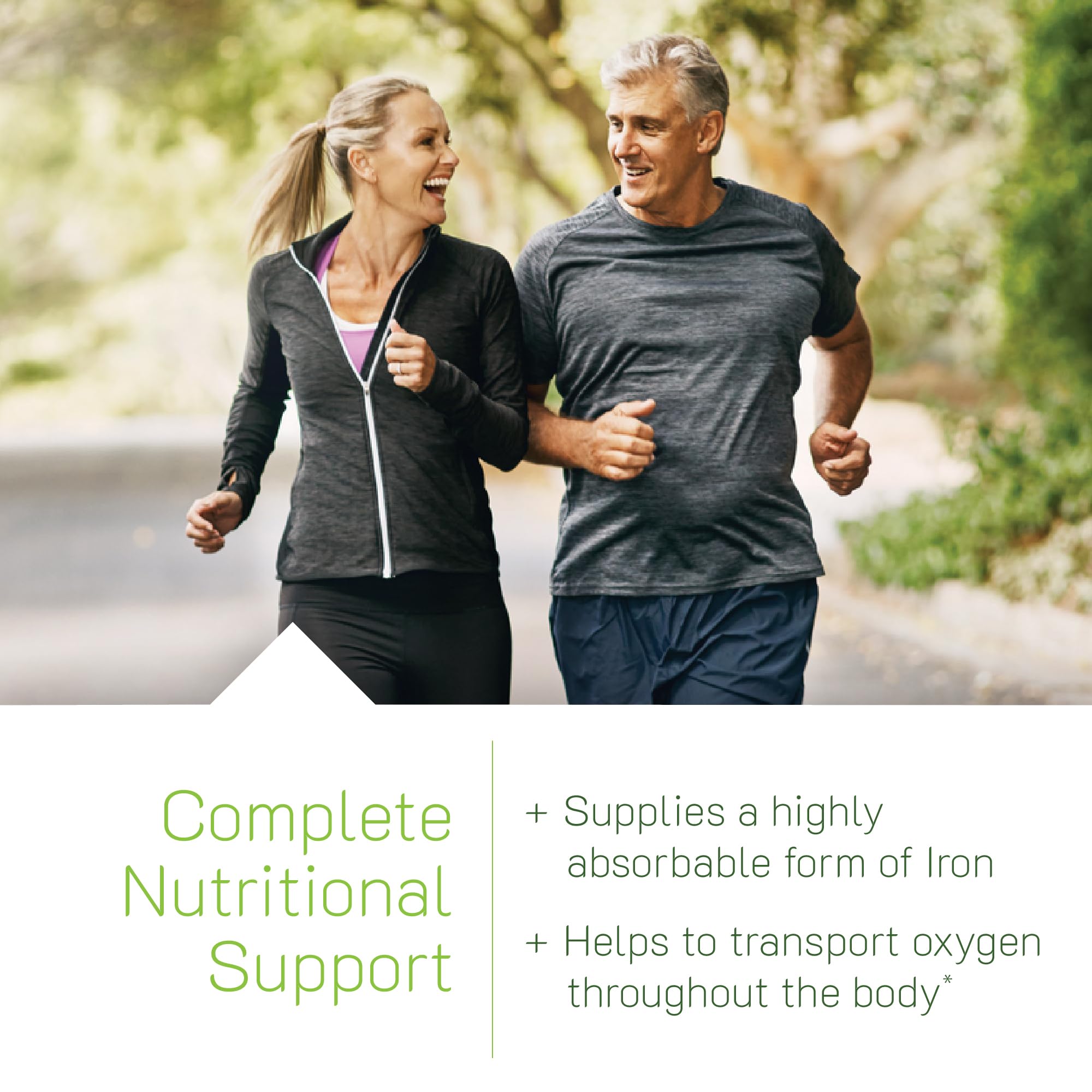 Irwin Naturals iron-containing multivitamin capsules for iron support