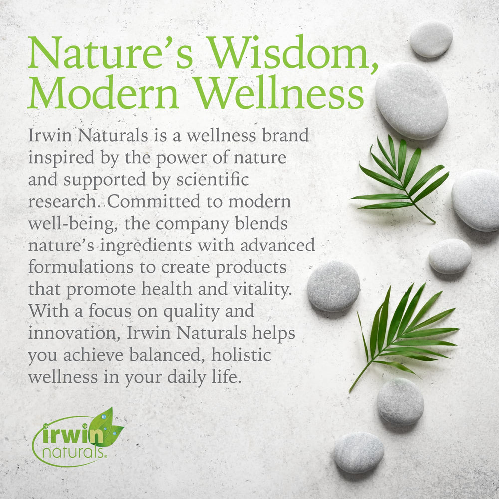 Irwin Naturals lemon balm, marshmallow root and cardamom digestive soothing blend.