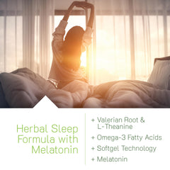 Power to Sleep PM GABA capsule close-up for calming effects before bed.
