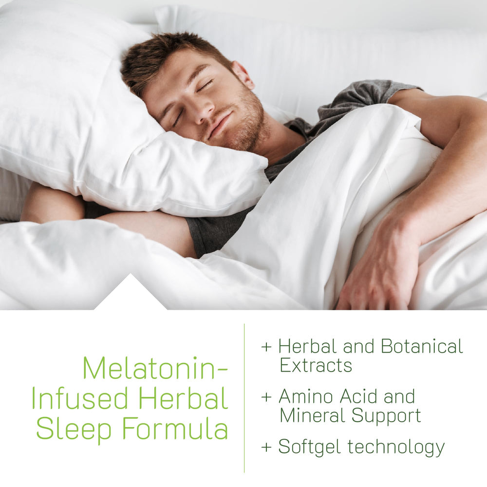 Power to Sleep PM label detail highlighting melatonin and herbs
