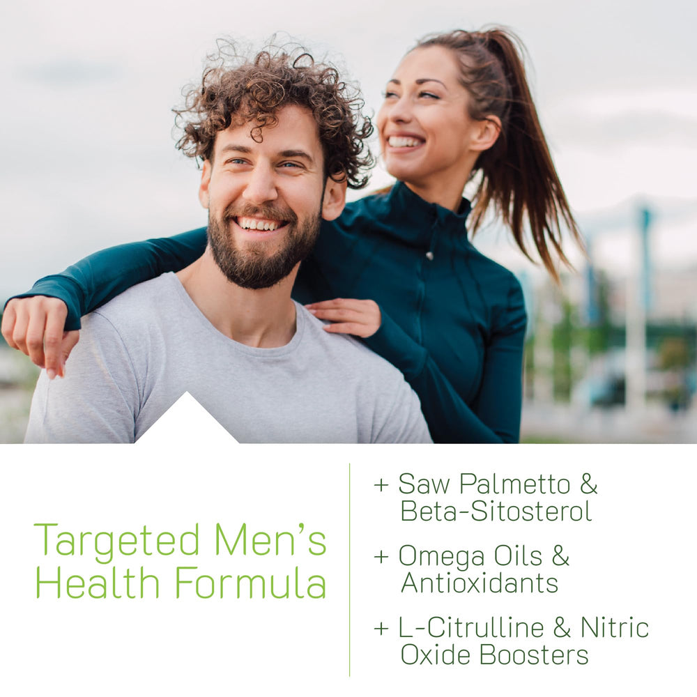 Saw palmetto extract image illustrating support for male genitourinary wellness.