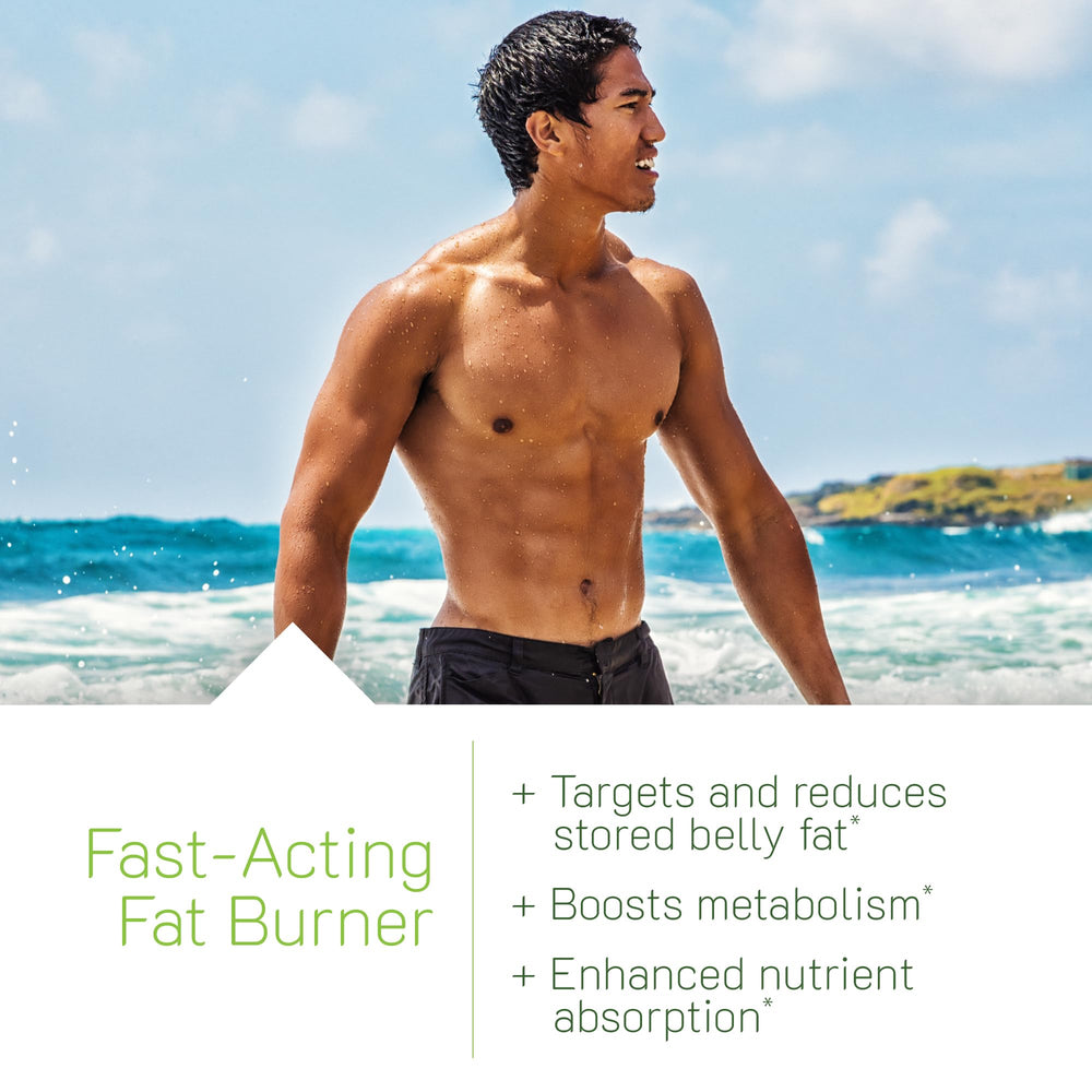 Graphic of Irwin Naturals Belly Burner ingredients including grapefruit and citrus for daily support