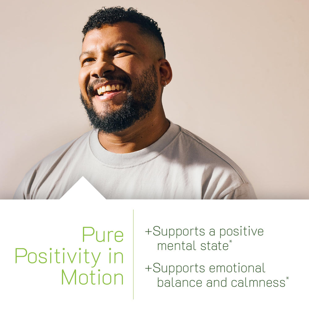 Sunny Mood label design highlighting B vitamins for mood support