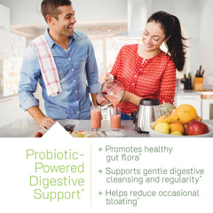 Irwin Naturals Unique IS-2 probiotic vial highlighting shelf-stable gut support.
