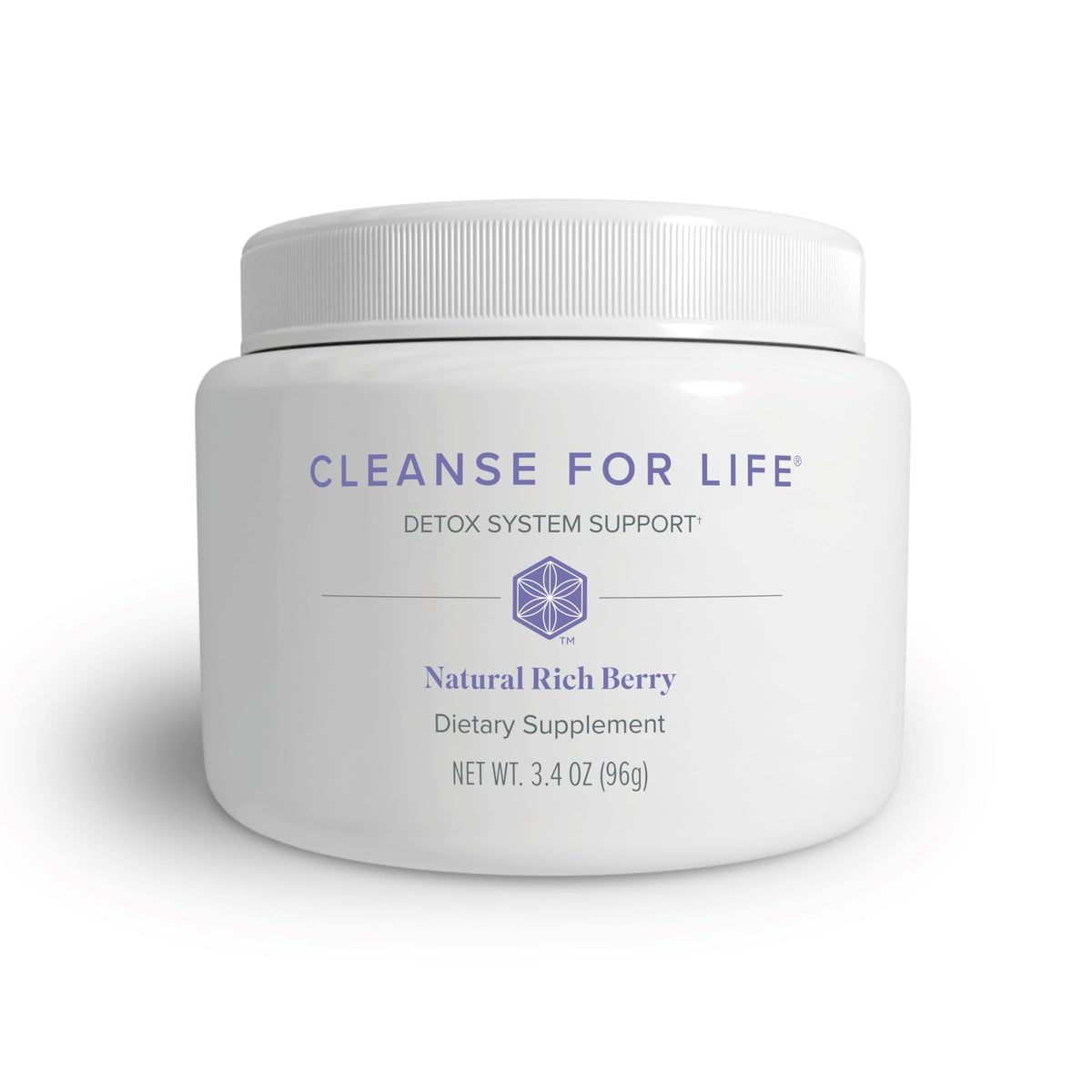 Isagenix Cleanse for Life berry powder tub, daily cleanse option.